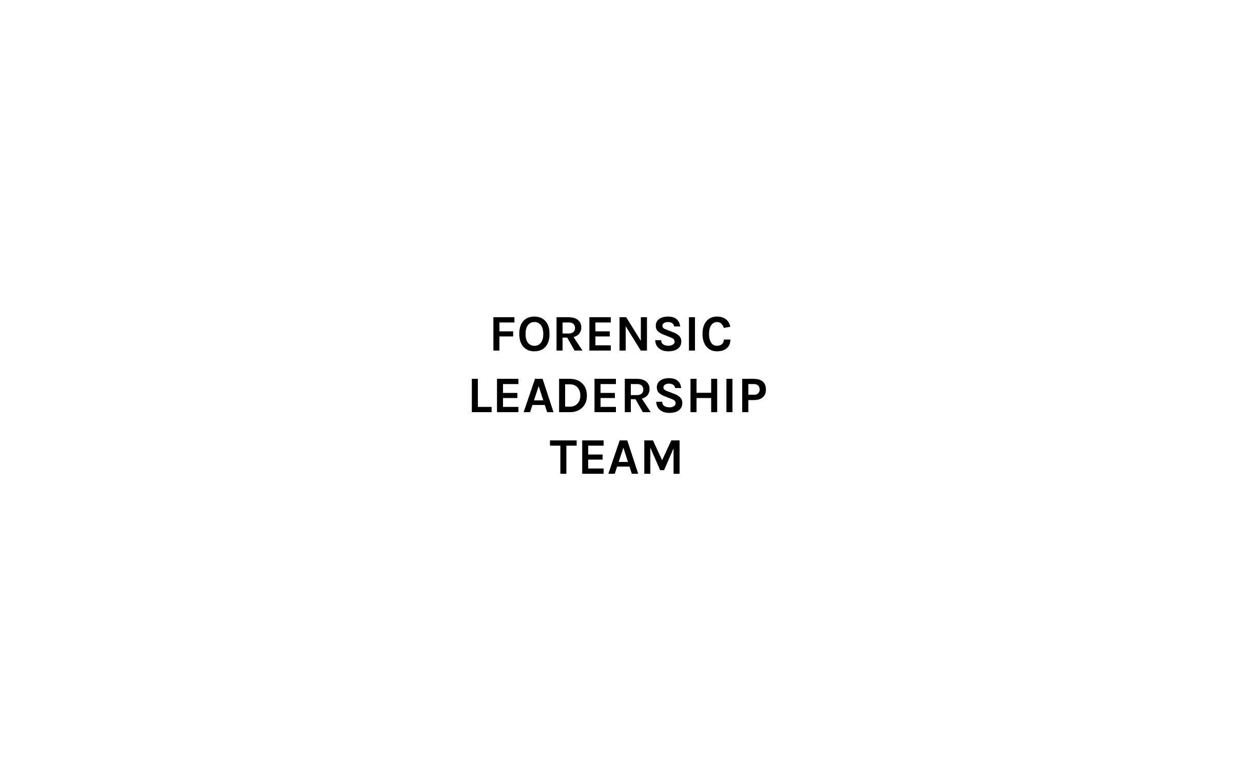 Forensic Leadership Team Science and Technology SmithGroup