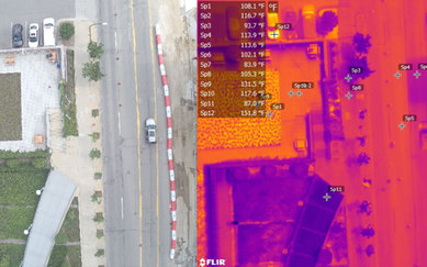 Exploration Grant SmithGroup Diagram Urban Heat Island Effect Satellite Map