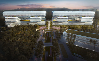 Peng Chang Laboratory SmithGroup Shenzhen China Detroit Architecture Science and Technology Exterior