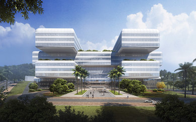 Peng Chang Laboratory SmithGroup Shenzhen China Detroit Architecture Science and Technology Exterior
