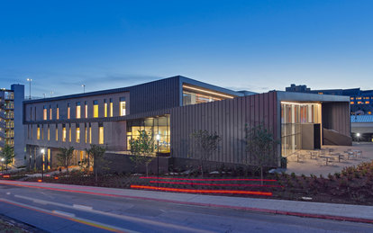 Champions Hall University of Arkansas Exterior Architecture Higher Education SmithGroup