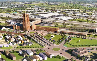 Buffalo Central Station Rendering Aerial 