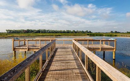 Howard Marsh Metropark Pier Deck Waterfront Parks and Open Spaces