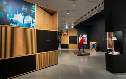 Installation view of The Culture: Hip Hop and Contemporary Art in the 21st Century at the Baltimore Museum of Art, April 2023. Photo by Mitro Hood/BMA